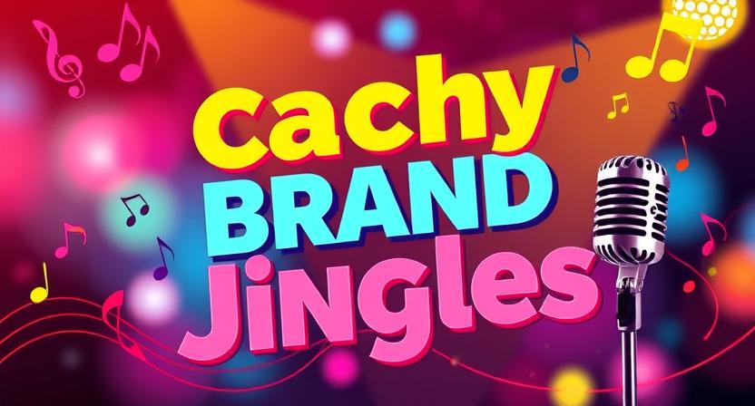 Brand jingle recording session for radio and TV advertising